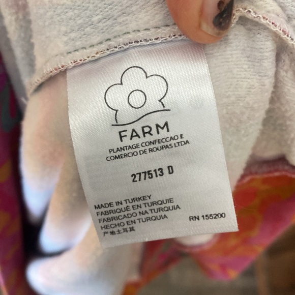 Anthropologie Farm Rio Magda Floral Hoodie Medium - Picture 8 of 9
